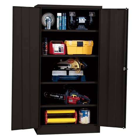 sandusky lee rta7000 09 black steel snapit storage cabinet|Sandusky Lee Black Steel SnapIt Storage Cabinet, 4 Adjustable .